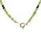 vintage Peridot necklace with pearl and 14-carat gold clasp