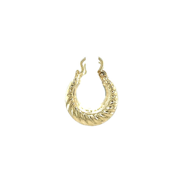 vintage Gouden vintage fantasie oorringen 14 krt