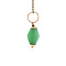 vintage Gold vintage pendant with green opal 14 kt