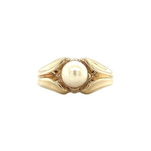 Ring met parel 8 krt