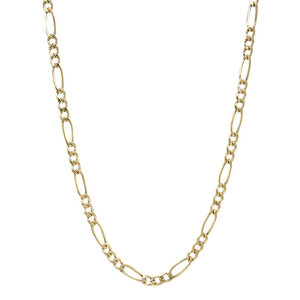 14 karat gold figaro necklace