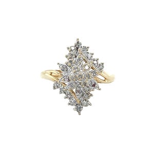 Gouden ring met diamant 14 krt