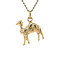 vintage Golden vintage camel pendant 14 kt
