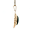 vintage Gouden vintage hanger met nefriet jade 14 krt