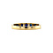 vintage Golden vintage memory ring with sapphire and diamond 18 ct
