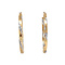 vintage Bicolour gold vintage hoop earrings 14 kt