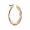vintage Bicolour gold vintage hoop earrings 14 kt