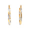 vintage Bicolour gold vintage hoop earrings 14 kt