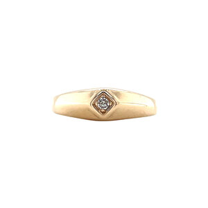 Gold ring with diamond 14 ct