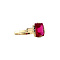 vintage Golden vintage ring with ruby 14 carat
