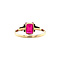 vintage Golden vintage ring with ruby 14 carat