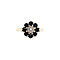 vintage Entourage ring with sapphire and diamond 9 ct