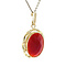 vintage Gold vintage pendant with carnelian 14 kt