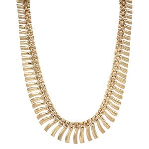 Gouden fantasie collier 14 krt
