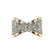 vintage Gold vintage bow ring with diamond 14 kt