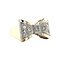 vintage Gold vintage bow ring with diamond 14 kt