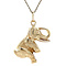 vintage Golden vintage elephant pendant 14 kt