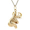 vintage Golden vintage elephant pendant 14 kt