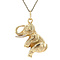 vintage Gouden vintage olifant hanger 14 krt