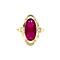 vintage Golden vintage ring with ruby 14 carat