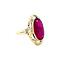 vintage Golden vintage ring with ruby 14 carat