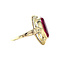 vintage Golden vintage ring with ruby 14 carat
