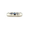 vintage Witgouden vintage ring met saffier 14 krt