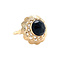 vintage Golden vintage ring with garnet 14 kt