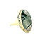 vintage Gouden vintage ring met mosagaat 14 krt