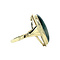 vintage Golden vintage ring with moss agate 14 ct