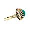 vintage Gouden vintage ring met turkoois 14 krt