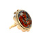 vintage Gold vintage ring with moss agate 14 kt