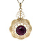 vintage Gold vintage pendant with garnet 14 kt