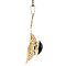 vintage Golden vintage pendant with garnet 14 ct