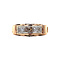 vintage Vintage row ring with diamond 9 kt