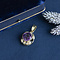 vintage Vintage pendant with amethyst 9 kt