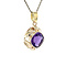 vintage Vintage pendant with amethyst 9 kt