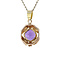 vintage Vintage pendant with amethyst 9 kt