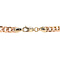 vintage Vintage bicolour gouden armband met saffier en diamant 14 krt