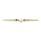 vintage Vintage gouden broche met parel 14 krt