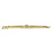 vintage Vintage gouden broche met parel 14 krt