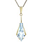 vintage Gouden vintage hanger met spinel 14 krt