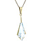 vintage Gouden vintage hanger met spinel 14 krt