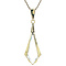 vintage Gouden vintage hanger met spinel 14 krt