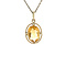 vintage Golden vintage pendant with citrine 14 carat