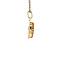 vintage Golden vintage pendant with citrine 14 carat
