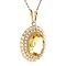 vintage Gold vintage pendant with citrine 14 kt