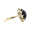 vintage Gold vintage ring with garnet 14 kt