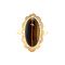 vintage Gold vintage ring with tiger's eye 14 kt