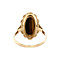vintage Gold vintage ring with tiger's eye 14 kt